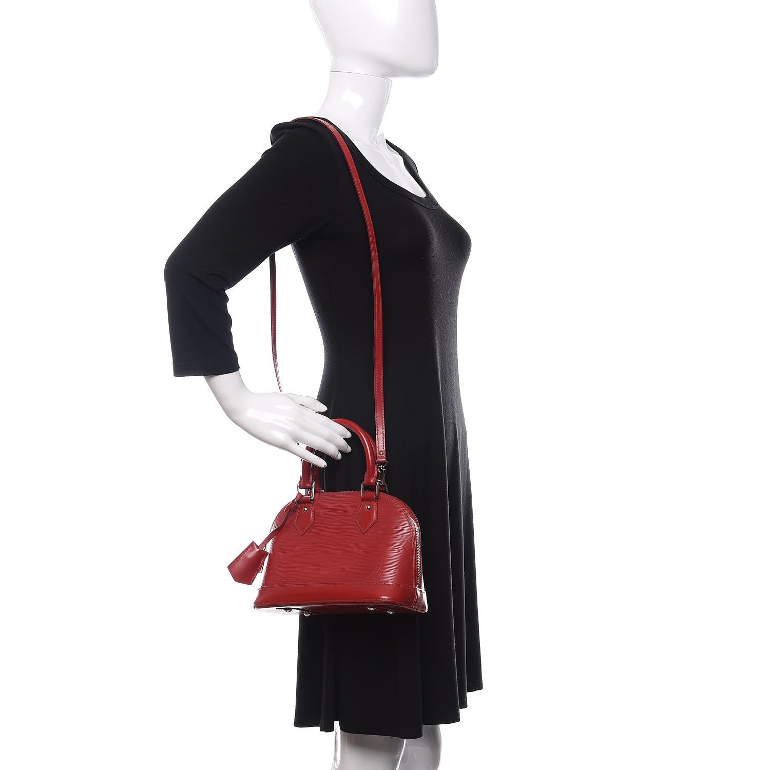 Louis Vuitton Epi Alma BB Carmine 2 of 26