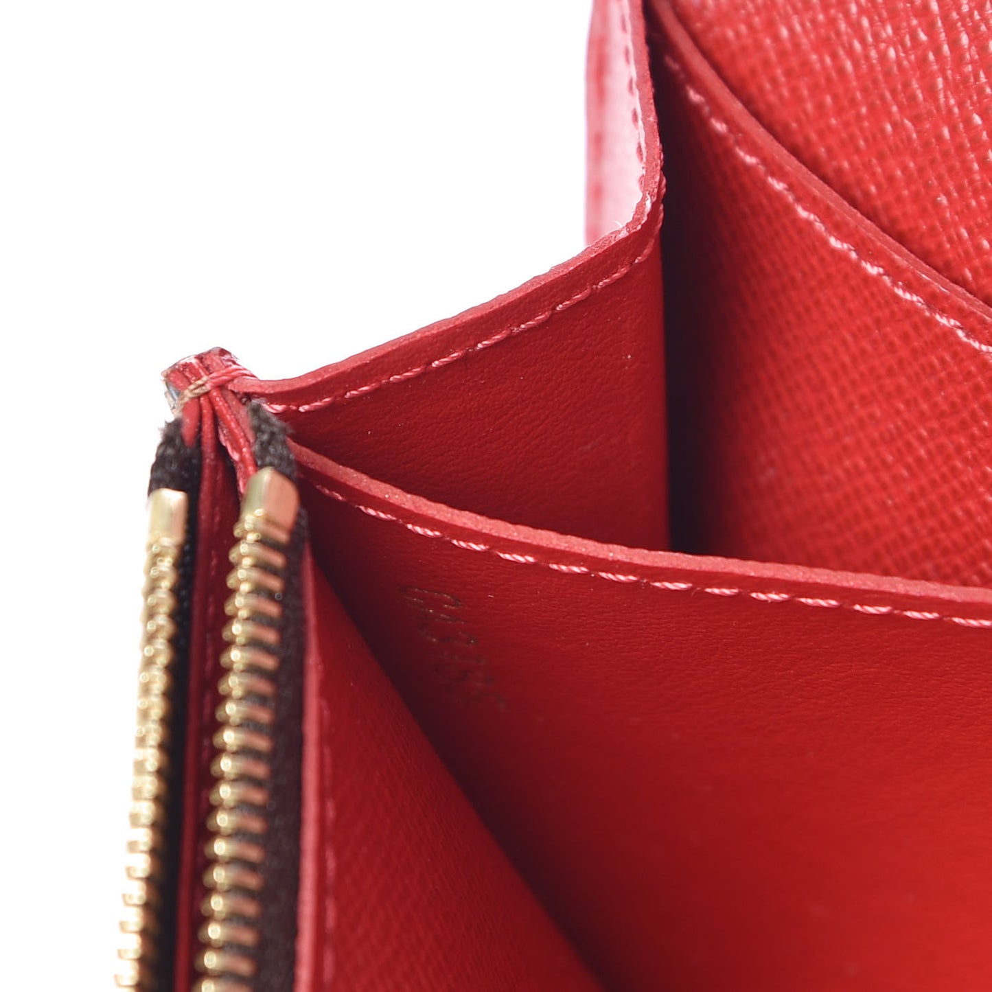 Damier Ebene Caissa Wallet Cherry