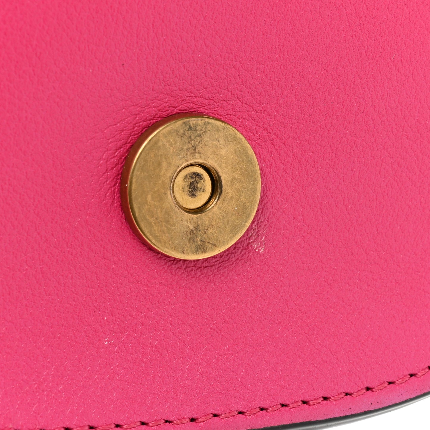 Calfskin Small Nile Bracelet Minaudiere Bag Fuchsia Rose