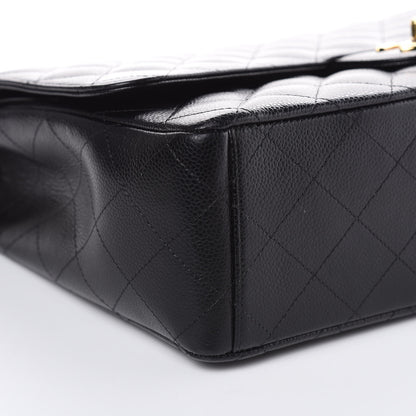 Chanel Caviar Quilted Maxi Double Flap Black 8 of 13