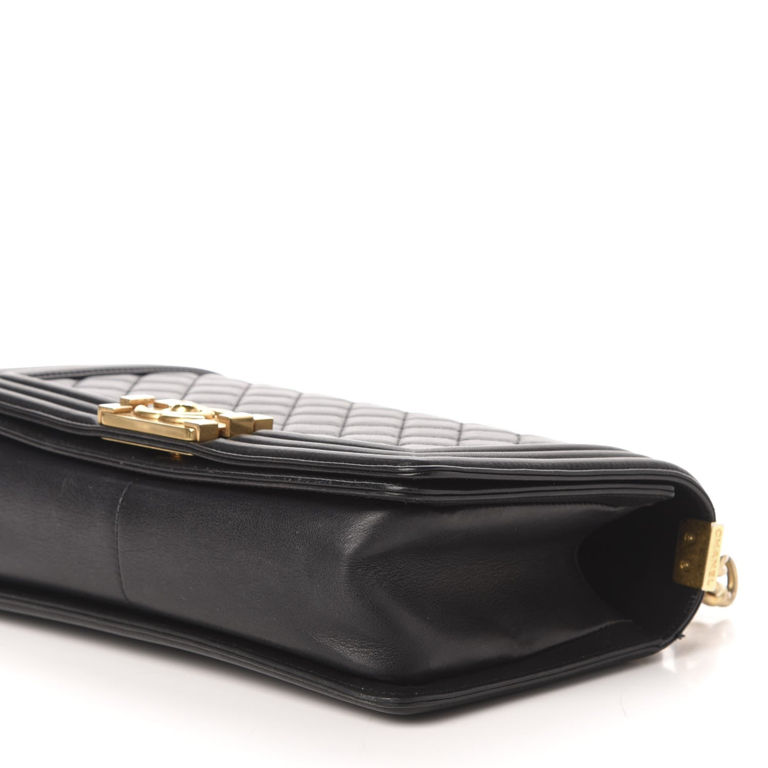 Chanel Calfskin Quilted Medium Boy Flap Black 12 of 14
