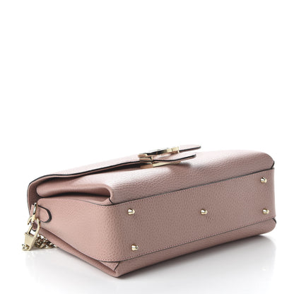 Gucci Dollar Calfskin Interlocking G Top Handle Shoulder Bag Soft Pink 4 of 10