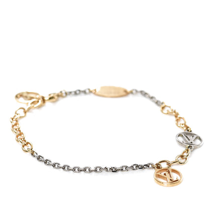Louis Vuitton Logomania Bracelet Silver Gold 1 of 6