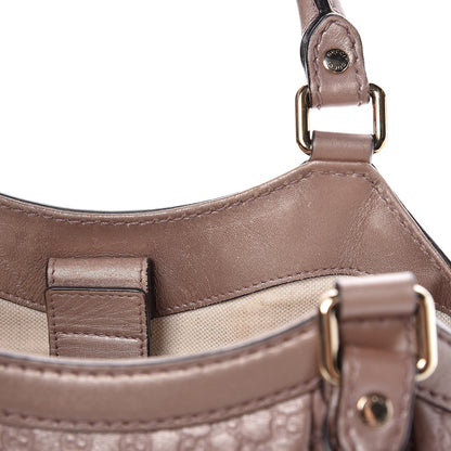 Gucci Metallic Microguccissima Medium Sukey Tote Dark Cipria 11 of 19