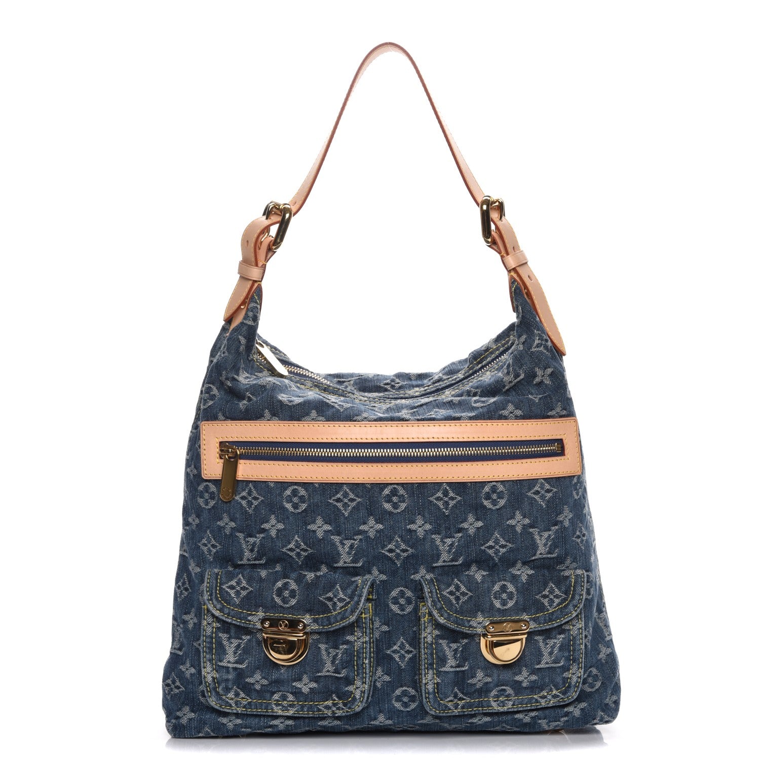Louis Vuitton Denim Baggy GM Blue 1 of 7