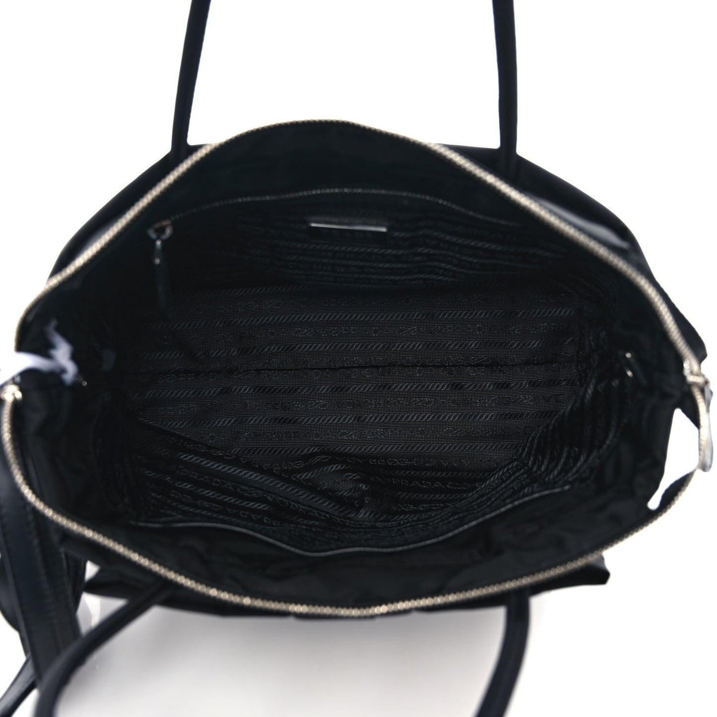 Tessuto Nylon Bow Tote Black