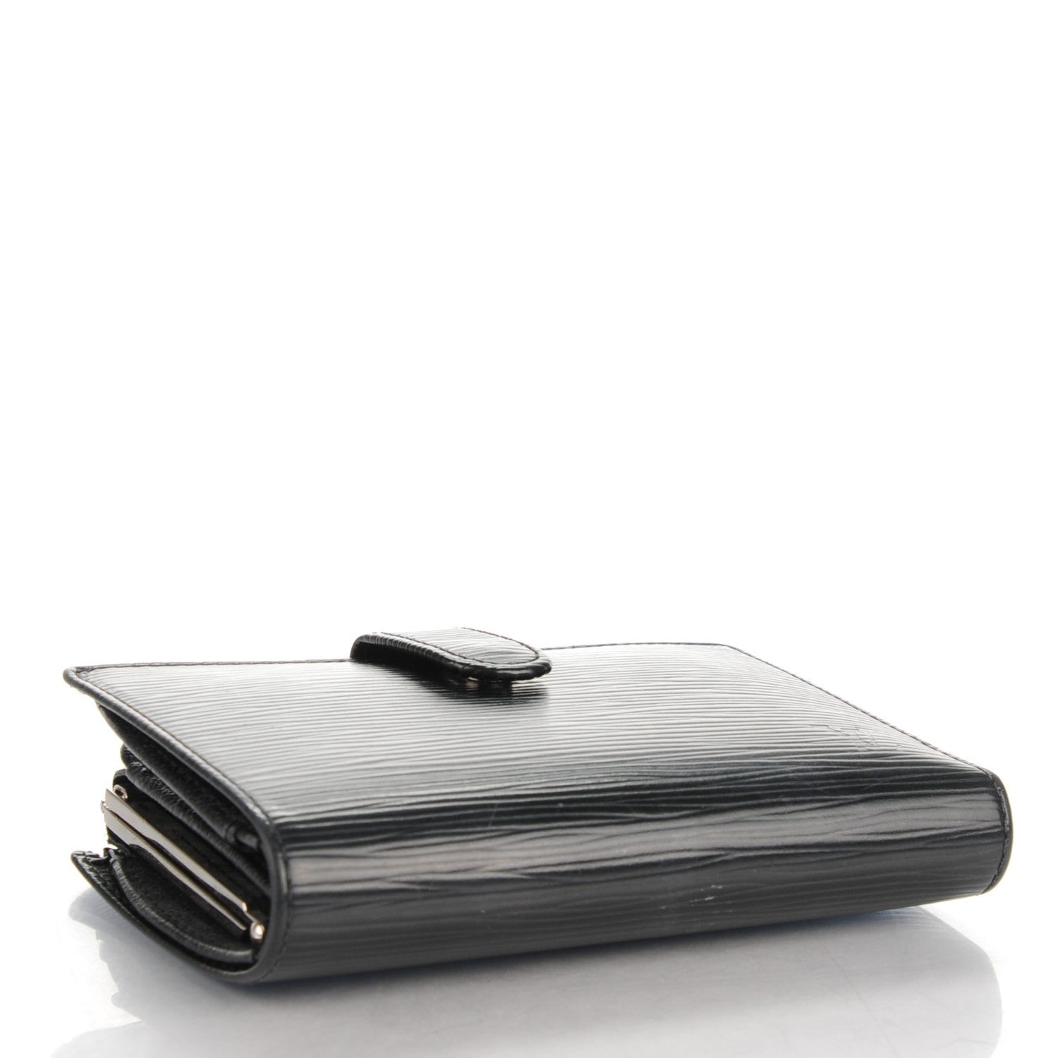 Louis Vuitton Epi French Purse Wallet Black 4 of 8