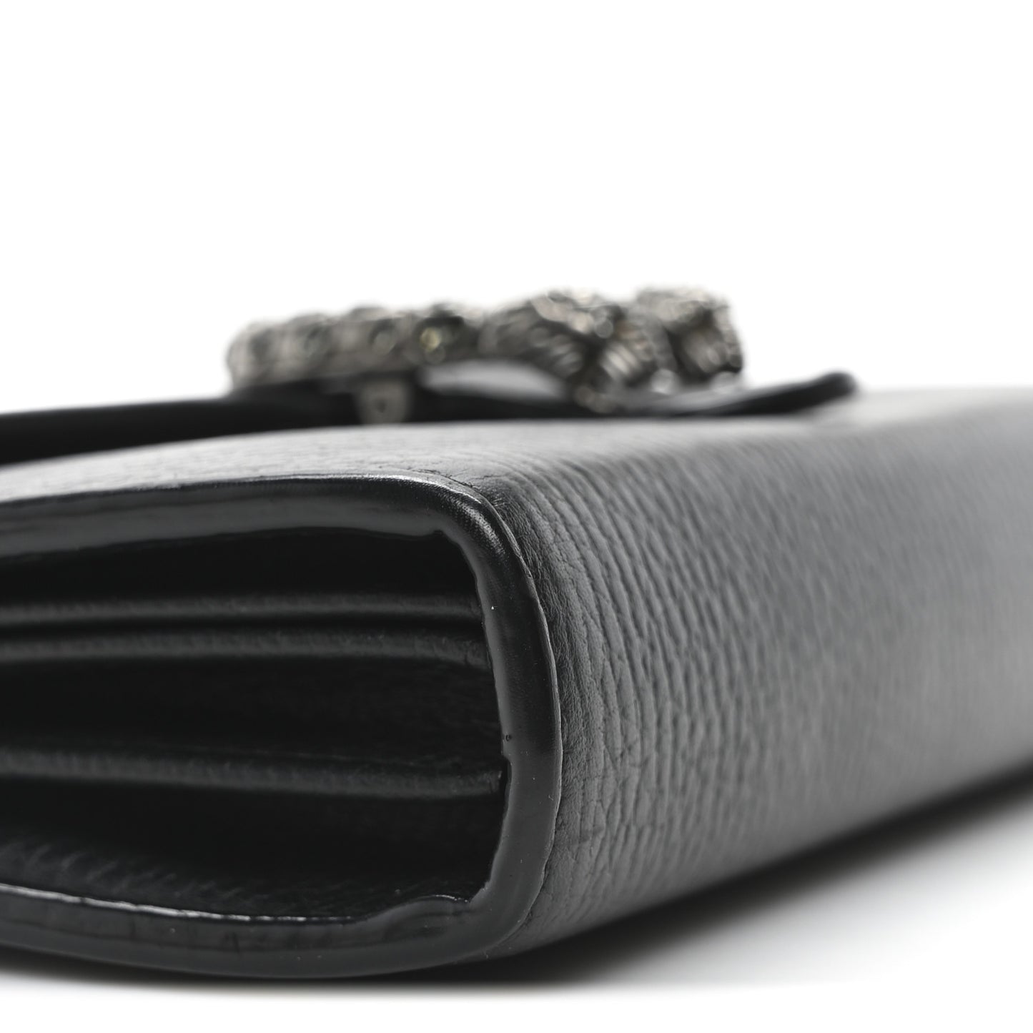 Calfskin Mini Dionysus Chain Wallet Black