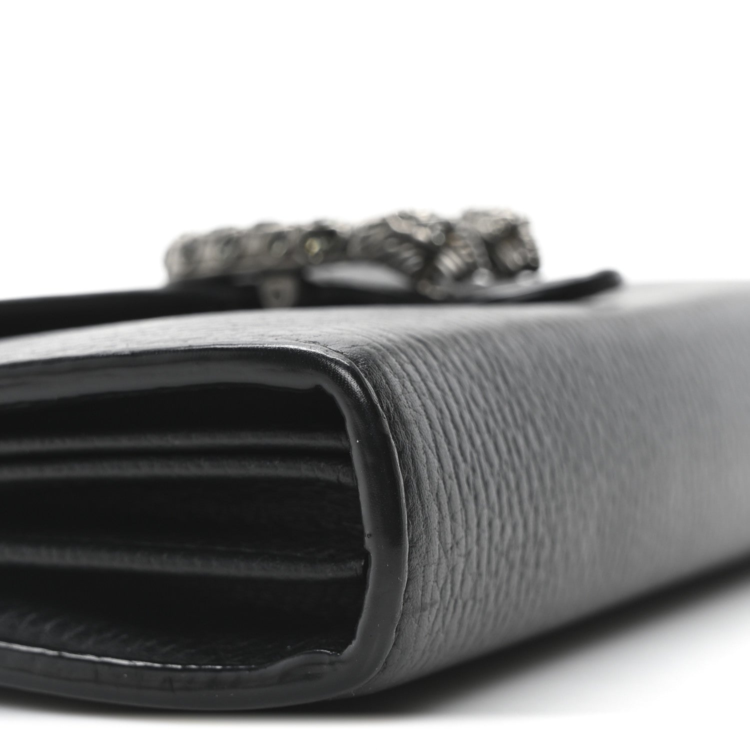 Gucci Calfskin Mini Dionysus Chain Wallet Black 9 of 10