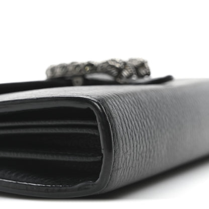 Gucci Calfskin Mini Dionysus Chain Wallet Black 9 of 10