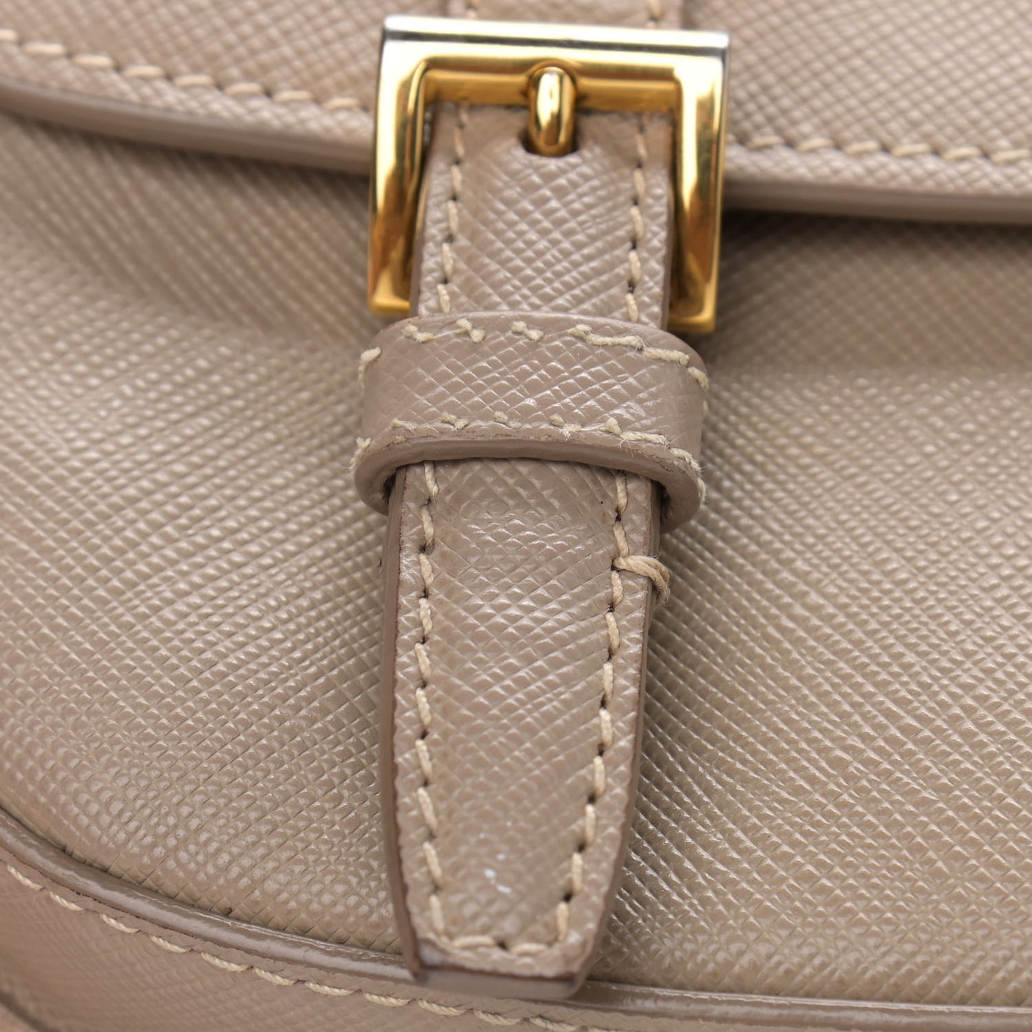 Saffiano Lux Crossbody Bag Visone
