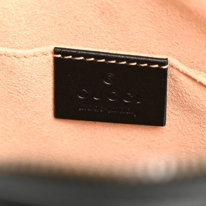 Gucci Calfskin Matelasse GG Marmont Belt Bag 85 34 Black 6 of 10