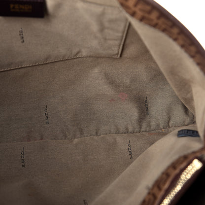 Fendi Zucchino Spalmati Vitello Tote Nocciola Castagna 10 of 11