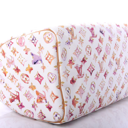 Louis Vuitton Watercolor Aquarelle Speedy 35 White 5 of 9