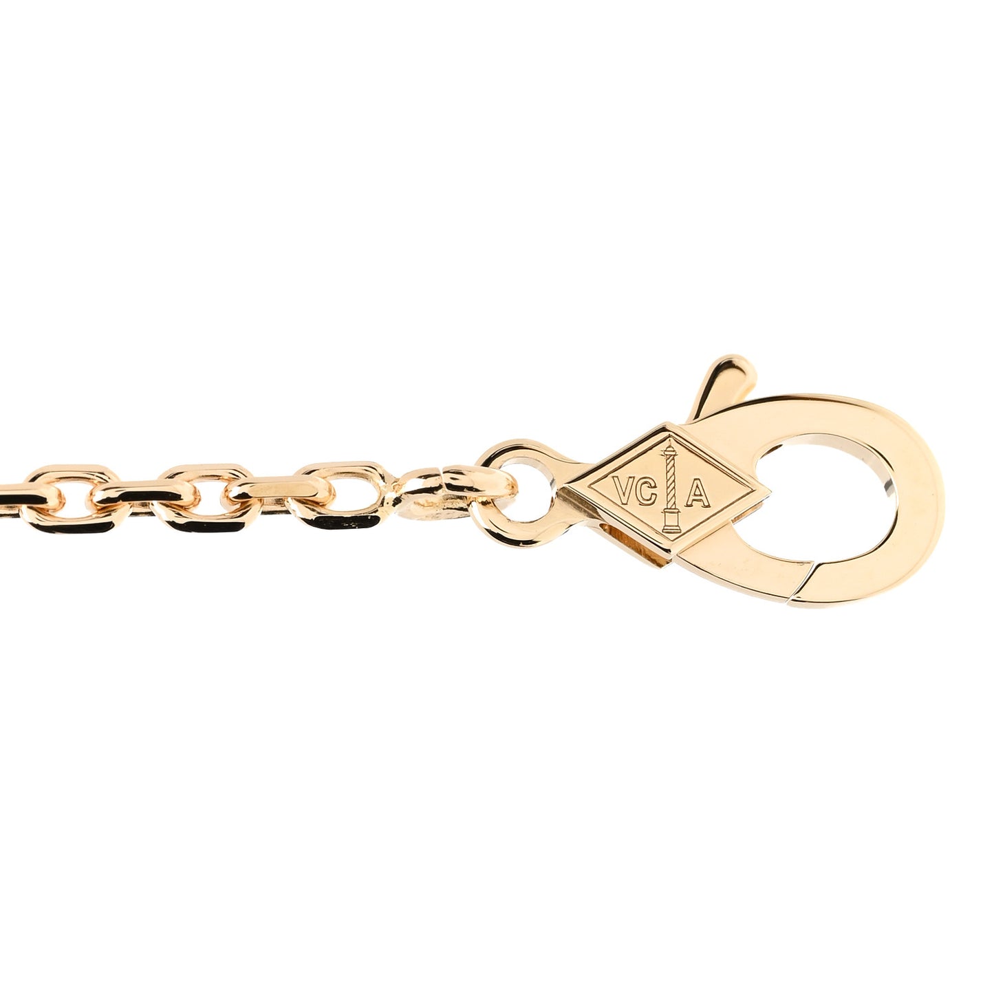 18K Yellow Gold Diamond Frivole 5 Flowers Bracelet