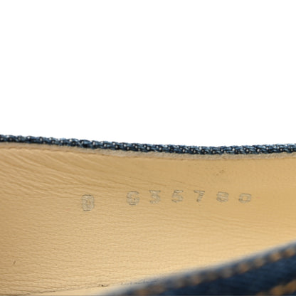 Chanel Denim CC Cap Toe Ballerina Flats 37.5 Navy Blue 9 of 9