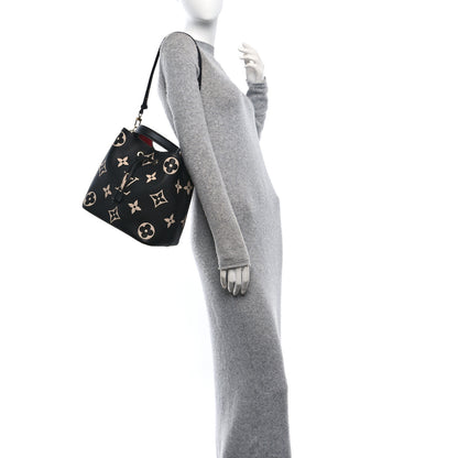 Louis Vuitton Empreinte Monogram Giant Neonoe MM Black Beige 2 of 10