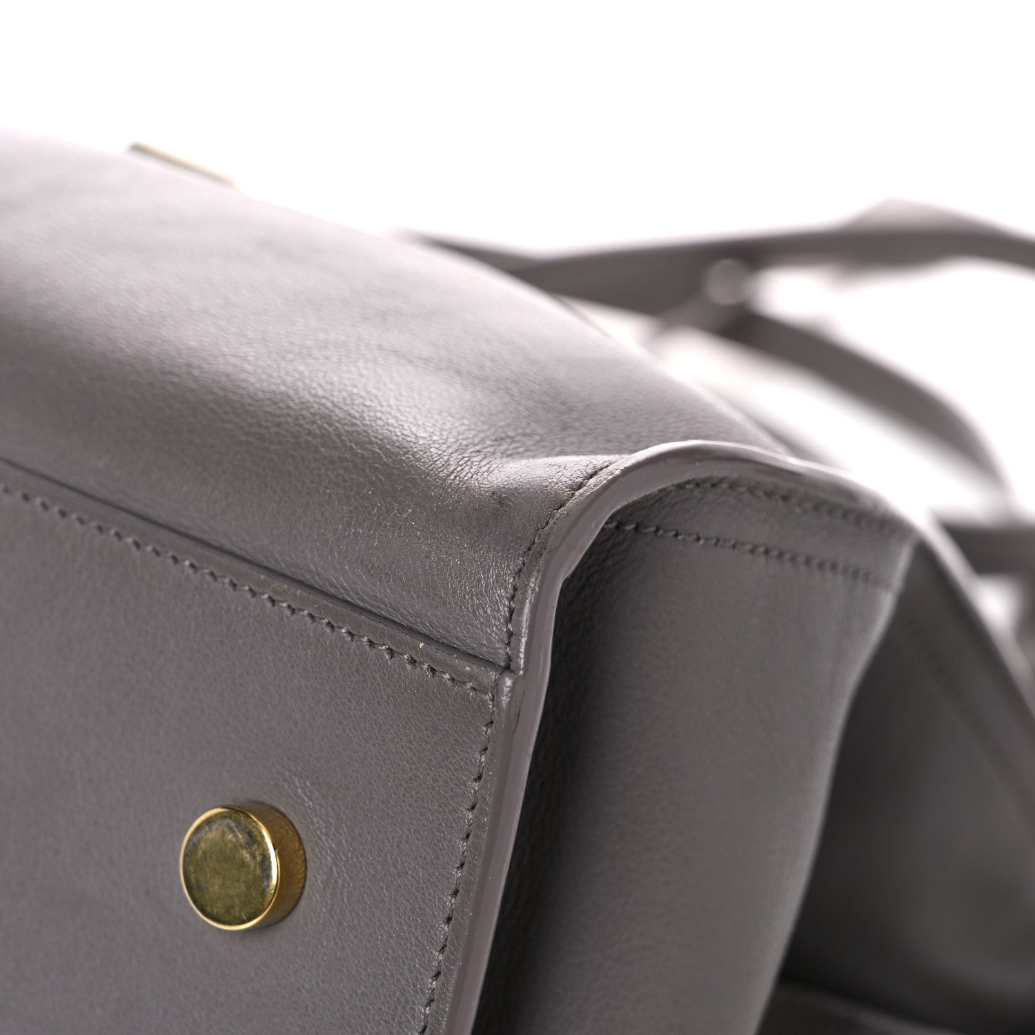 Saint Laurent Smooth Calfskin Small Cabas Monogram Fog 7 of 21