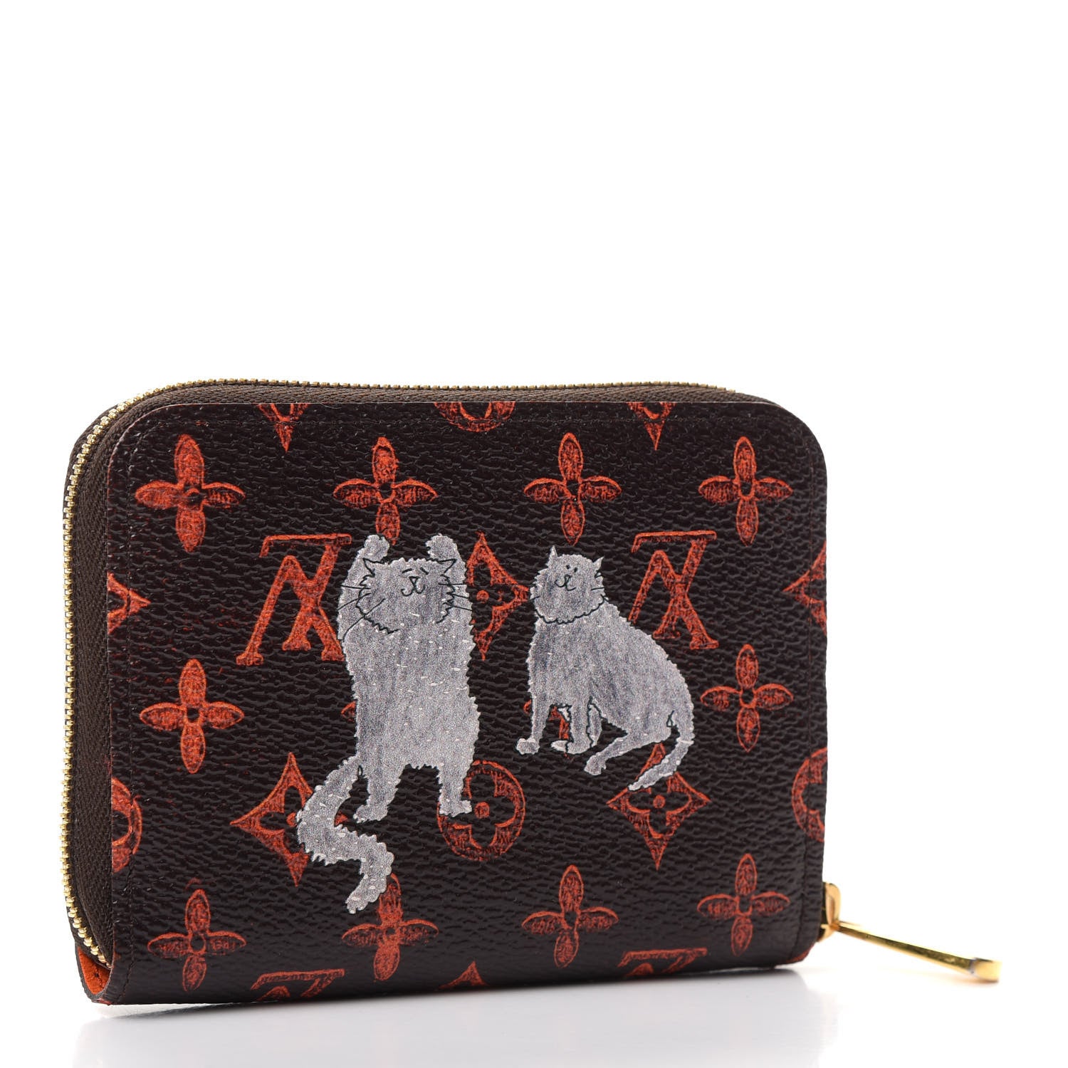 Louis Vuitton Catogram Zippy Coin Purse Marron 3 of 6