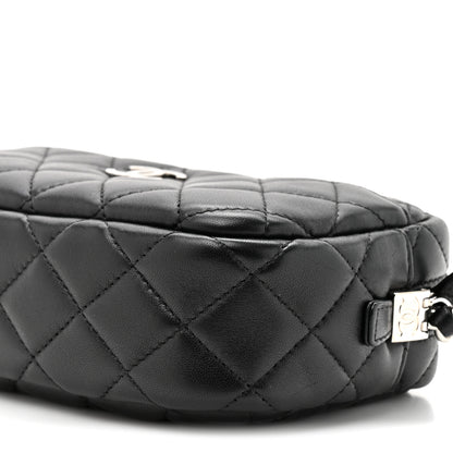 Chanel Lambskin Quilted Small Camera Case Black 9 of 11