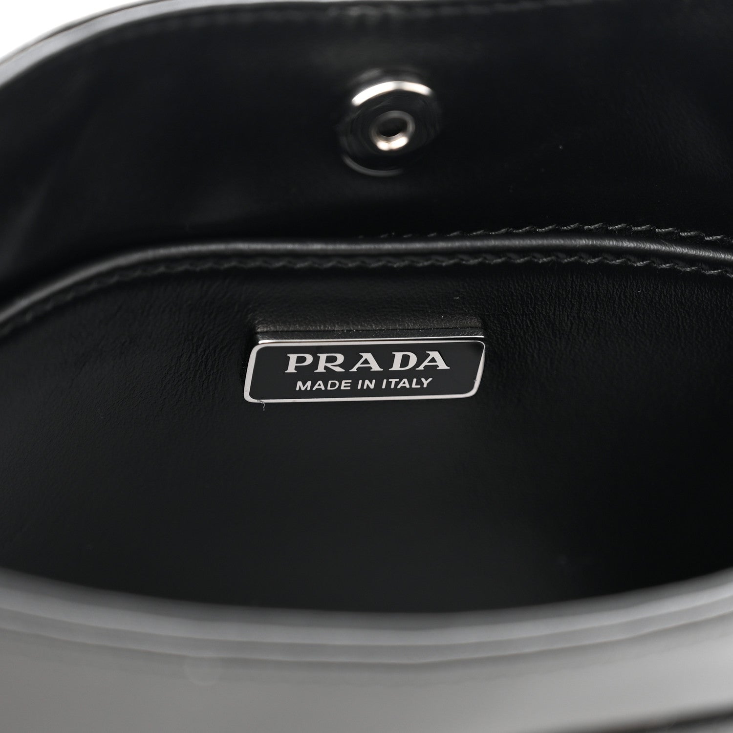Prada Spazzolato Cleo Shoulder Bag Black 5 of 7