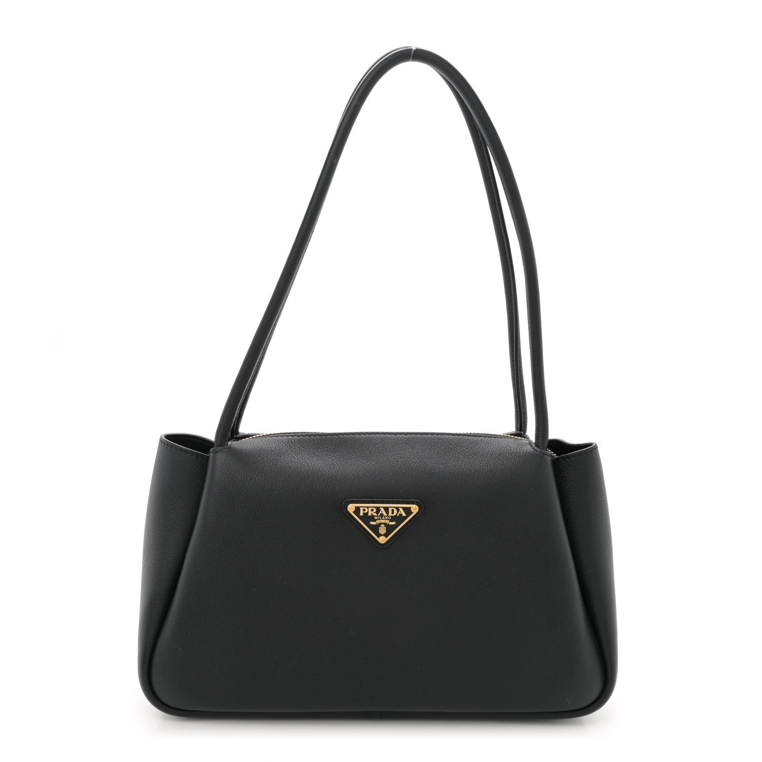 Prada Soft Calfskin Medium Darling Shoulder Bag Black 1 of 11