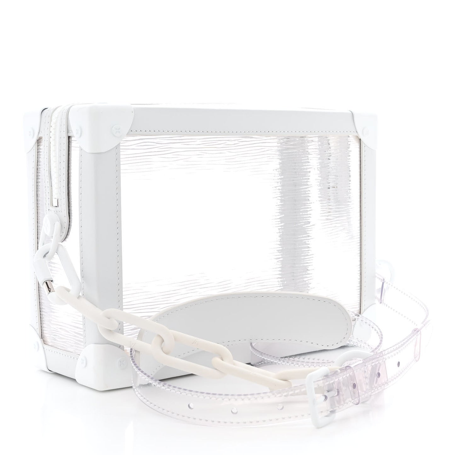 Calfskin PVC Epi Plage Soft Trunk Optic White
