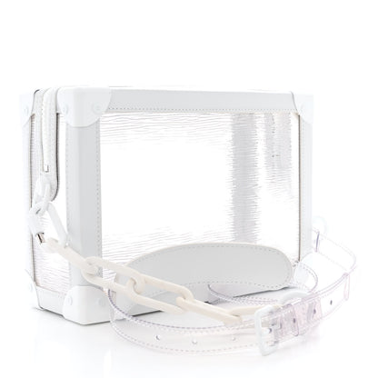 Louis Vuitton Calfskin PVC Epi Plage Soft Trunk Optic White 3 of 9