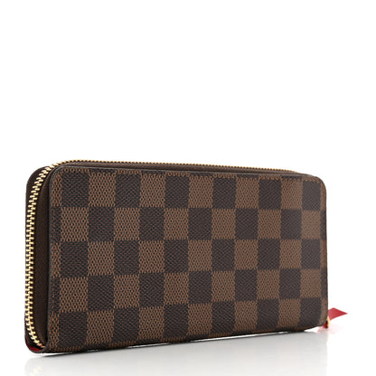 Louis Vuitton Damier Ebene Clemence Wallet Cherry 3 of 7
