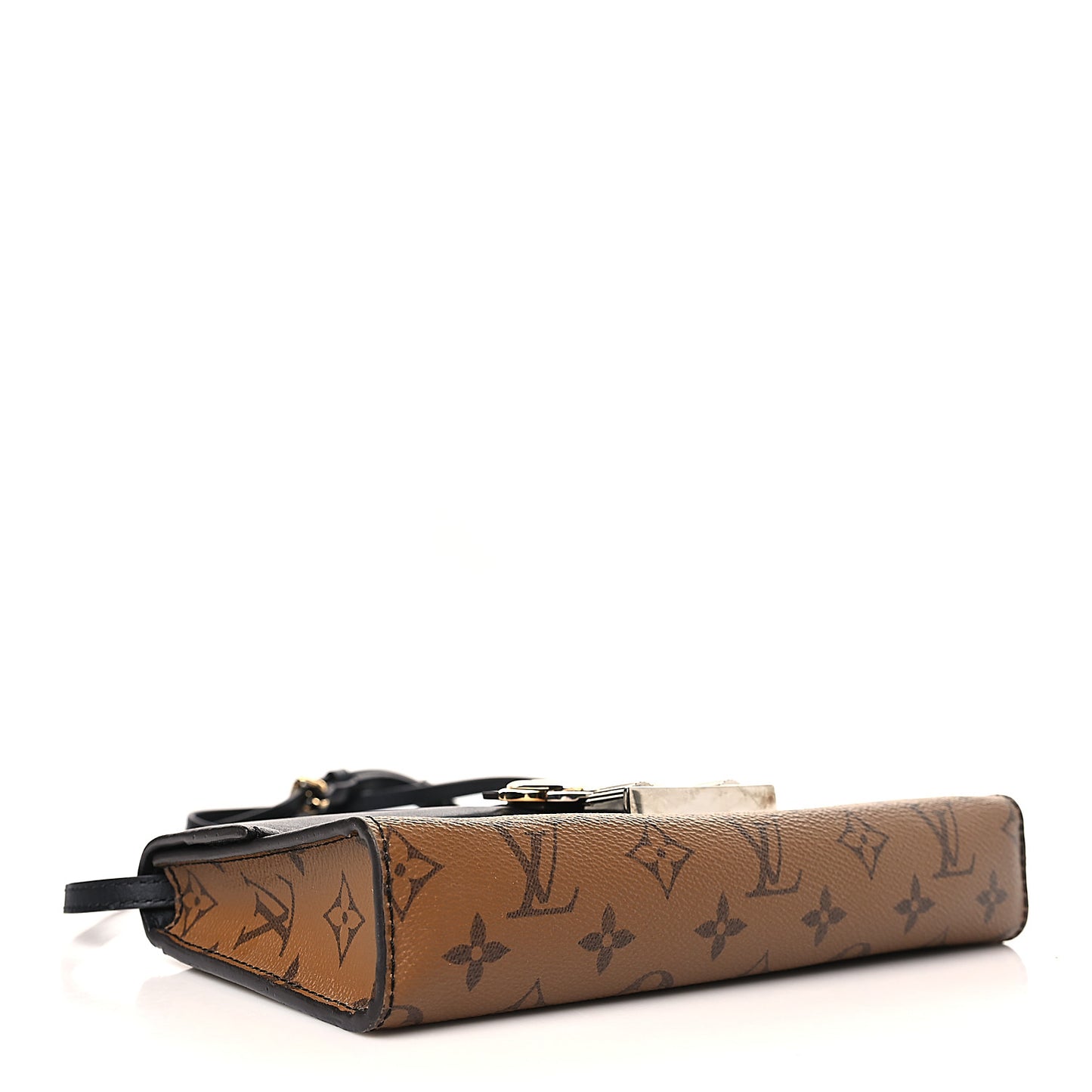 Calfskin Reverse Monogram Column Clutch