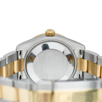 Rolex Stainless Steel 18K Yellow Gold Diamond Mother of Pearl 31mm Oyster Perpetual Datejust Watch 178383 4 of 5