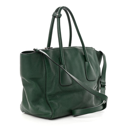 Prada Vitello Daino Shopping Tote Foresta 3 of 19
