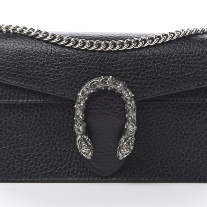 Gucci Calfskin Super Mini Dionysus Shoulder Bag Black 8 of 11