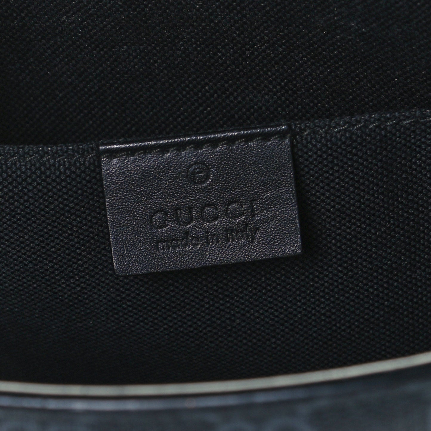 GG Supreme Monogram Selleria Calfskin Web New Web Cosmetic Case Black