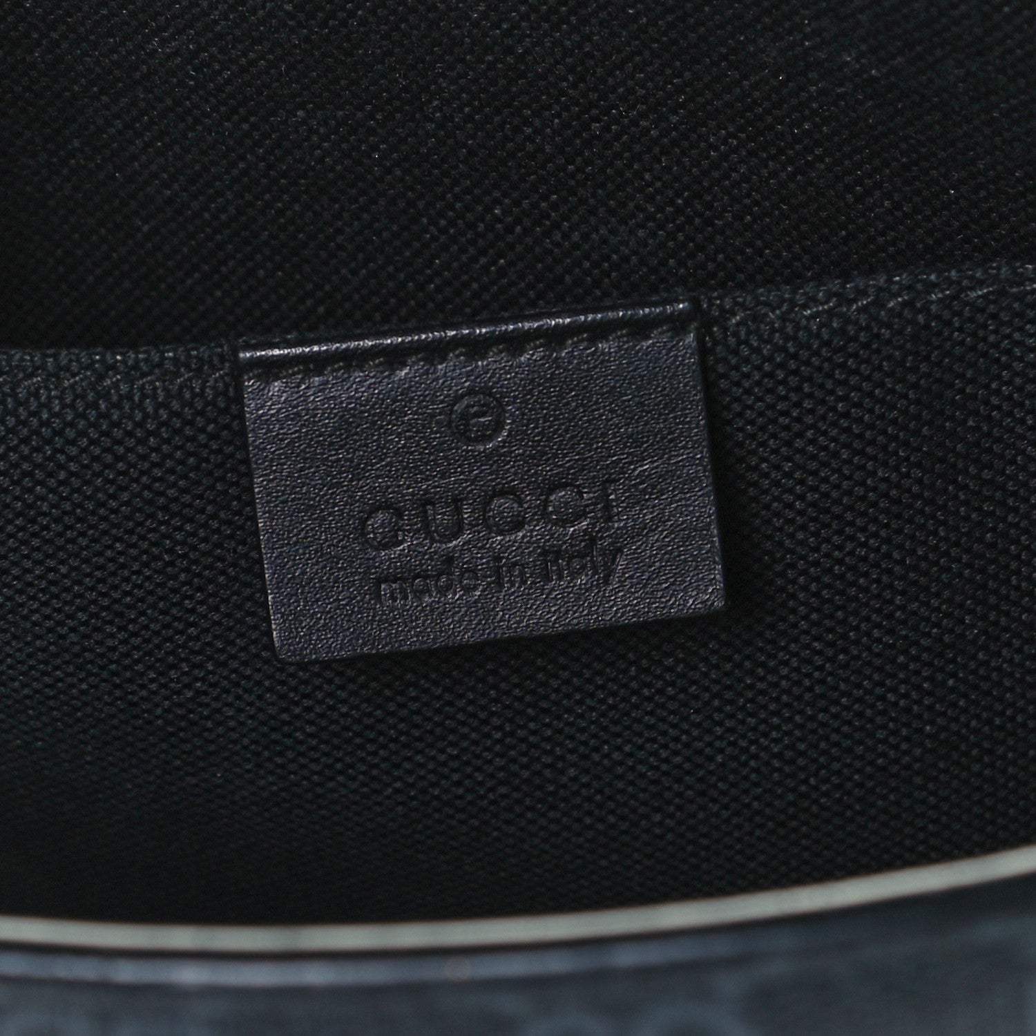 Gucci GG Supreme Monogram Selleria Calfskin Web New Web Cosmetic Case Black 6 of 9