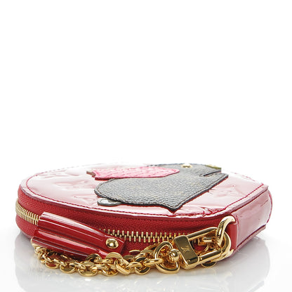 Louis Vuitton Vernis Animania Lapin Bunny Round Coin Purse Pomme D'Amour 4 of 6