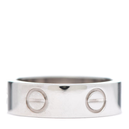 Cartier 18K White Gold 5.5mm LOVE Ring 51 5.75 3 of 7