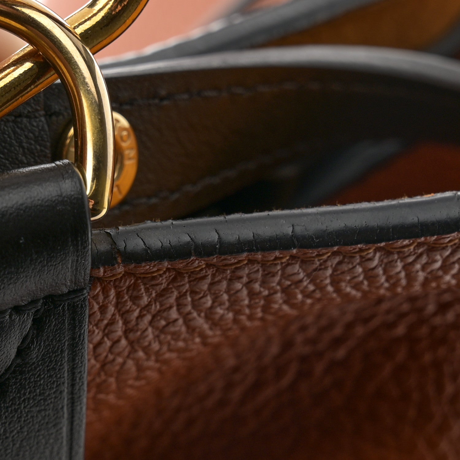 Louis Vuitton Empreinte Monogram Giant Crafty Neonoe MM Caramel Black 16 of 16