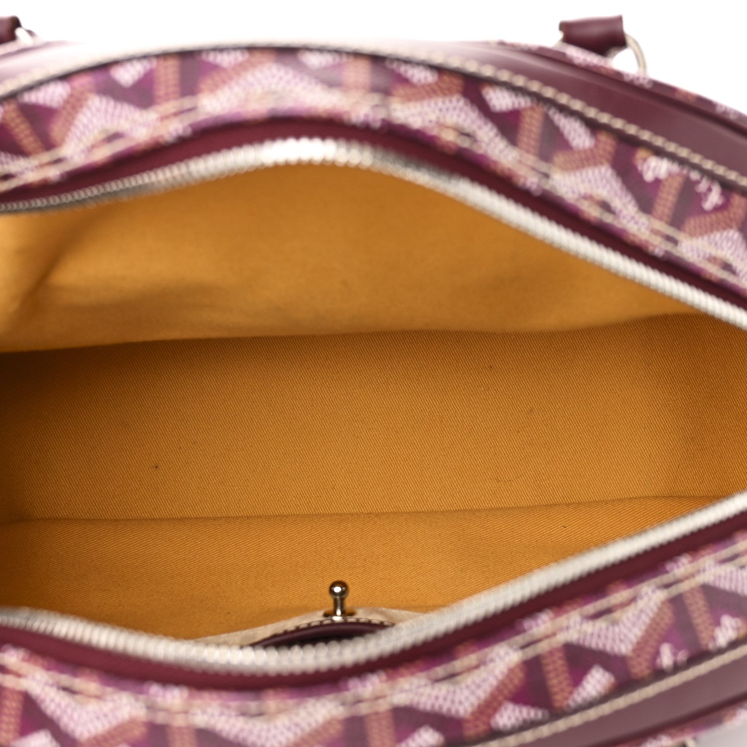 Goyard Goyardine Saint Jeanne MM Bowler Burgundy 5 of 9