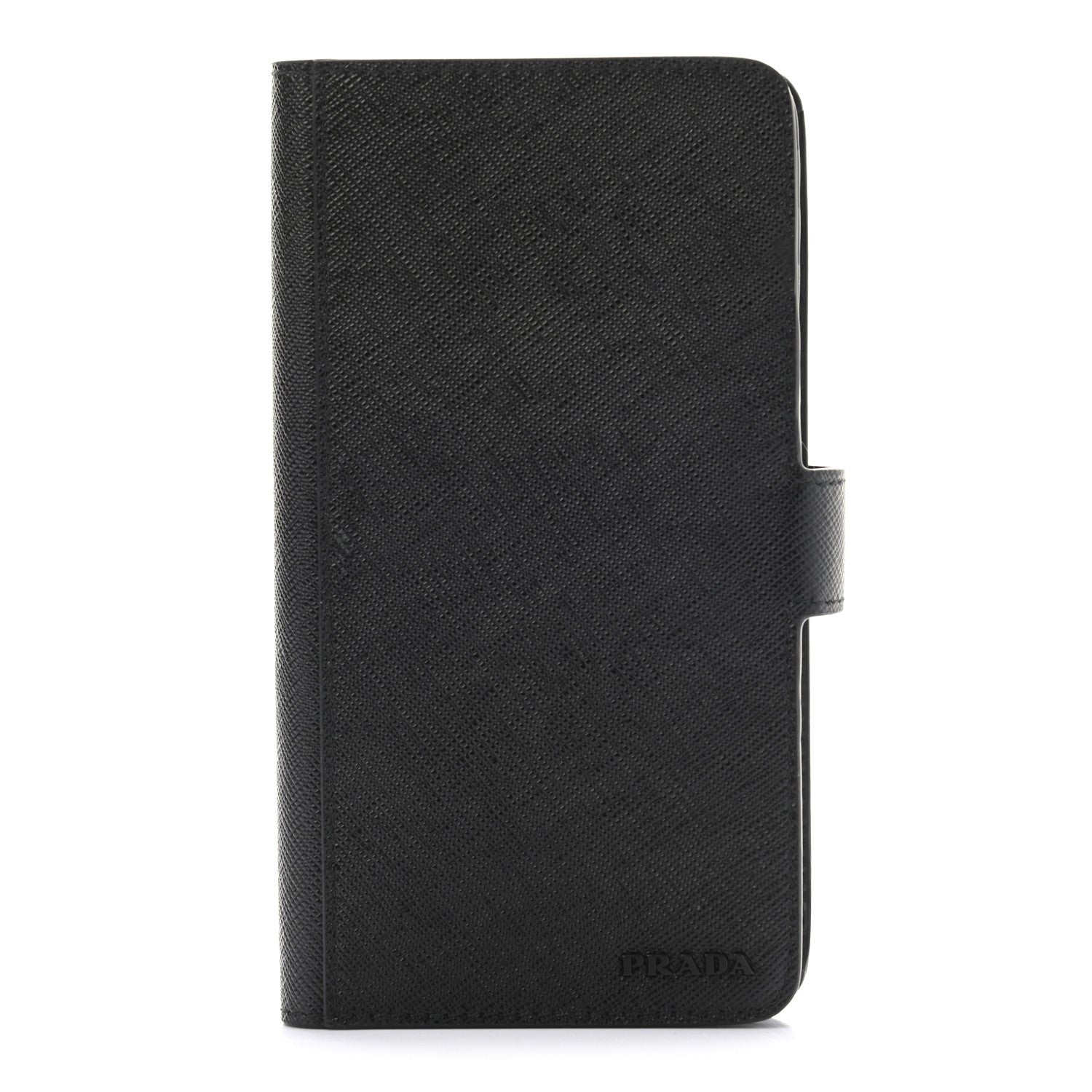Prada Saffiano Phone Wallet Black 1 of 8