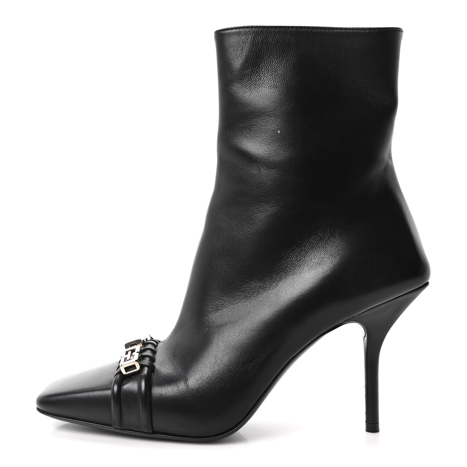 Givenchy Smooth Calfskin 4G Square Toe Boots 40.5 Black 1 of 9