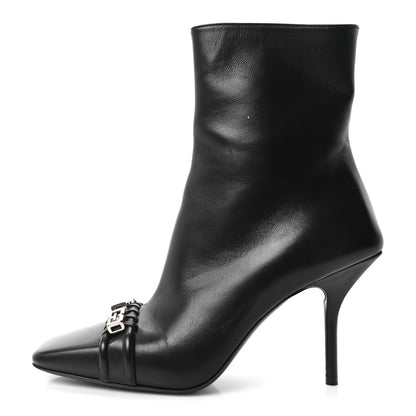 Givenchy Smooth Calfskin 4G Square Toe Boots 40.5 Black 1 of 9