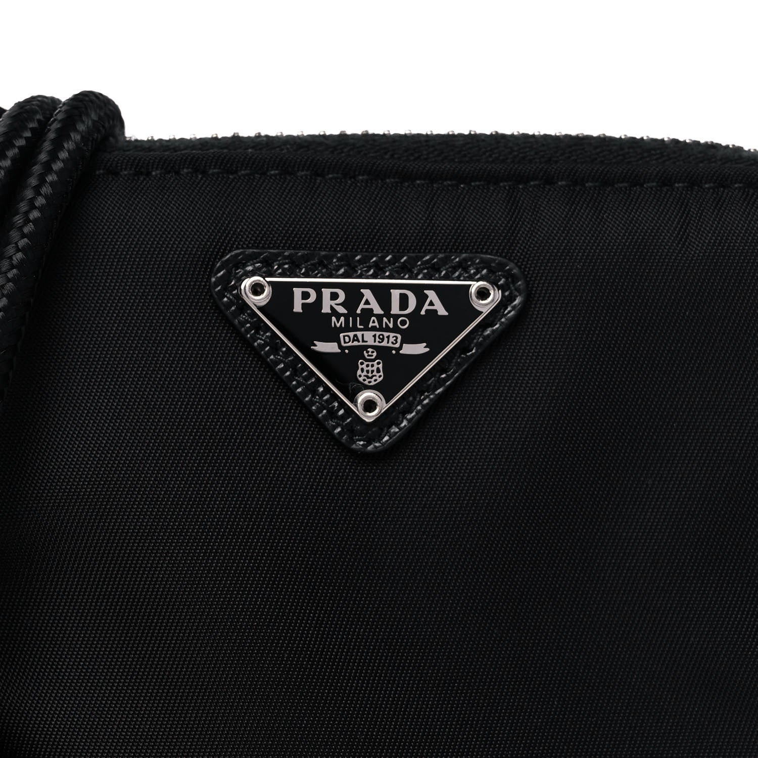 Prada Tessuto Re-Nylon Double Pouch Black 7 of 10