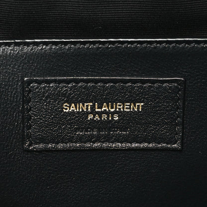 Saint Laurent Lambskin Carre Quilted Cassandre Mini Camera Bag Black 6 of 10