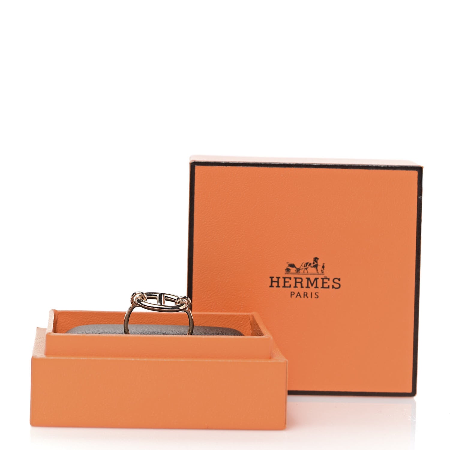 Hermes 18K Rose Gold PM Ronde Ring 47 4 6 of 6