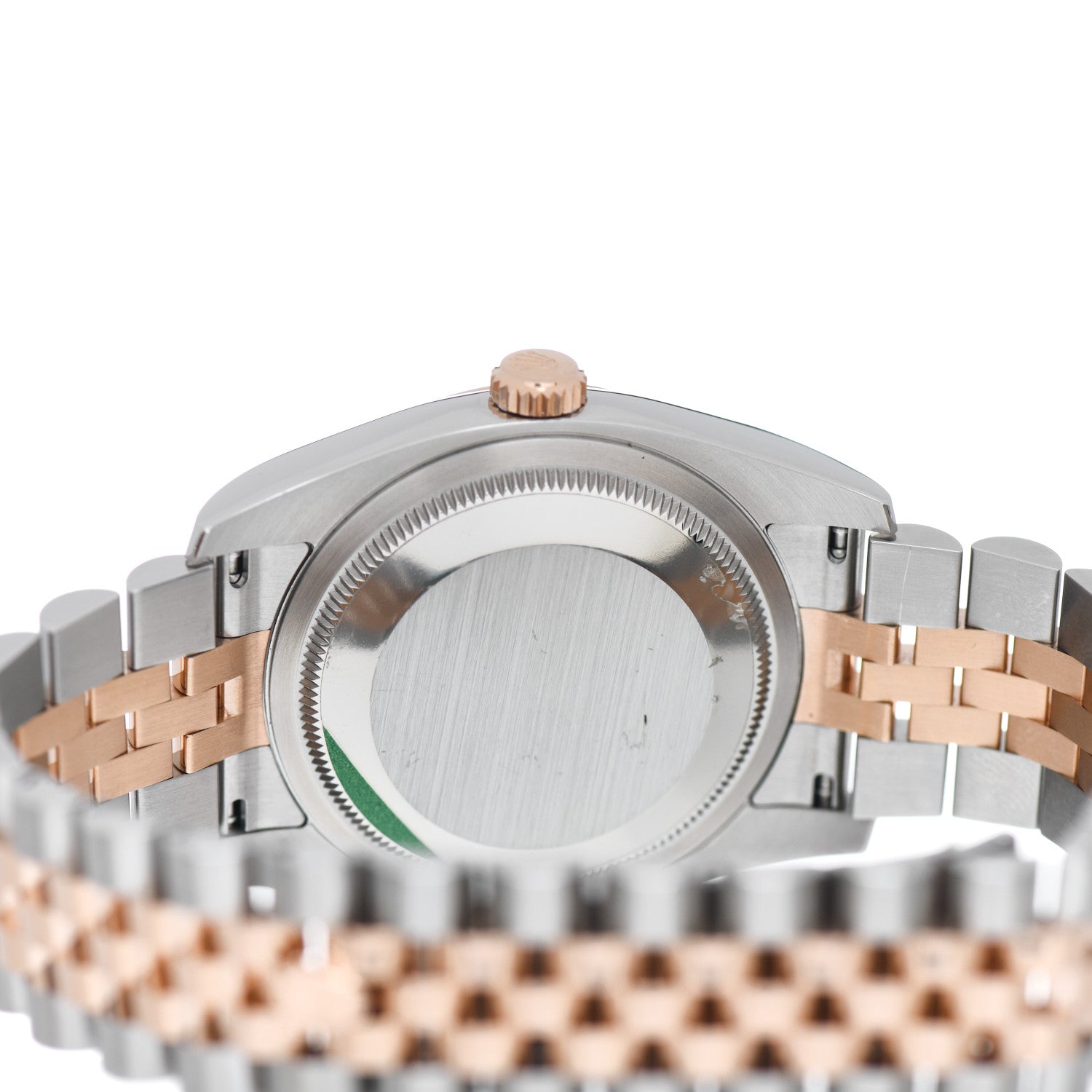 Rolex Stainless Steel 18K Everose Gold Diamond 36mm Oyster Perpetual Datejust Watch Chocolate Flowers 116231 4 of 5