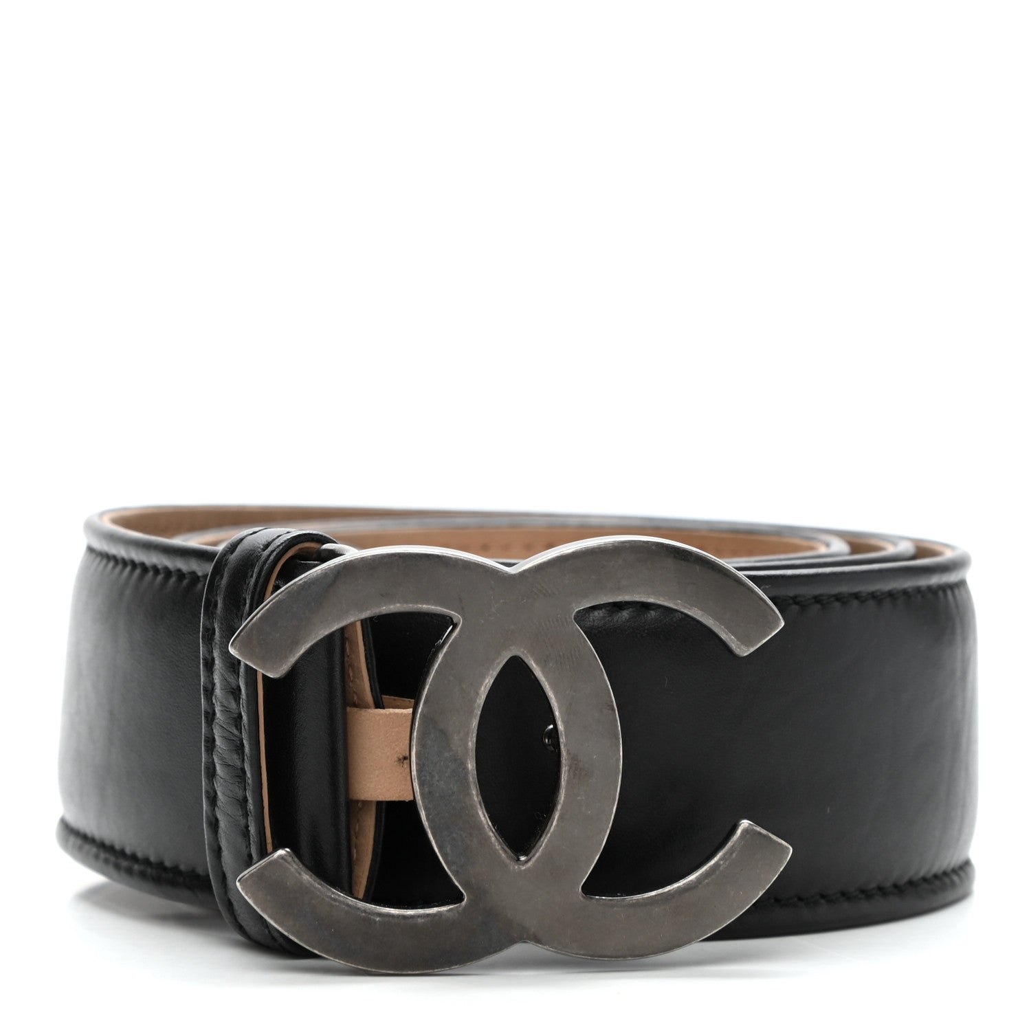 Chanel Lambskin Lucky Charms CC Belt 80 32 Black 1 of 9