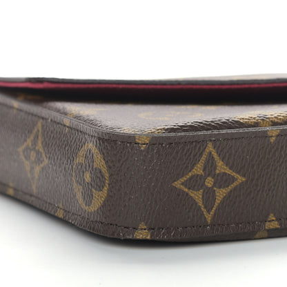 Louis Vuitton Monogram Pochette Felicie Chain Wallet Fuchsia 12 of 13