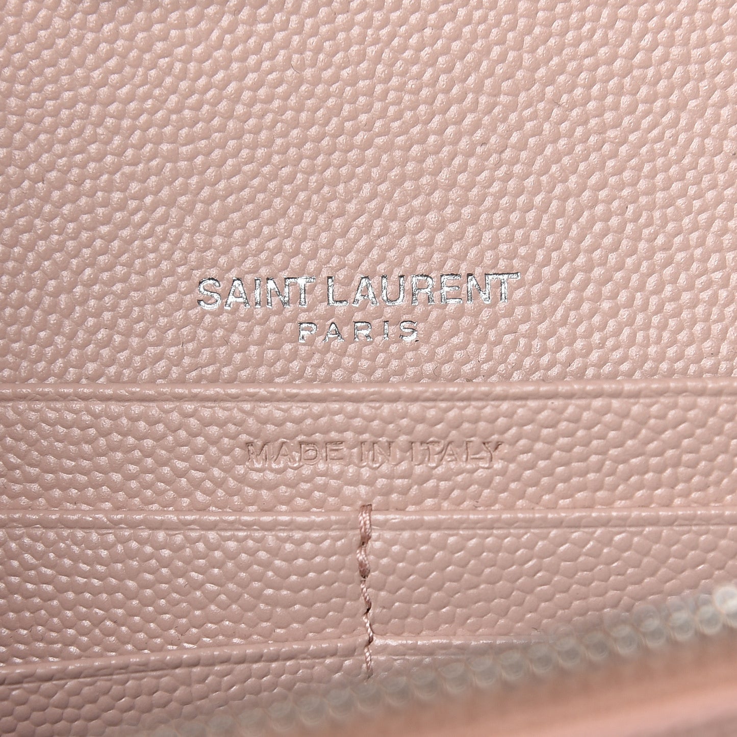 Grain De Poudre Matelasse Chevron Monogram Chain Wallet Rose Antic