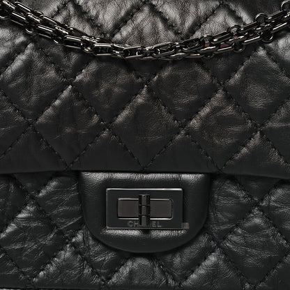 Chanel Aged Calfskin Quilted 2.55 Reissue Mini Flap So Black 8 of 11